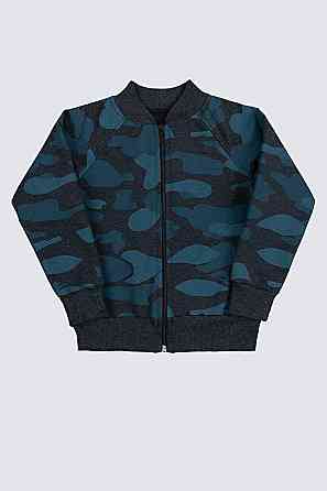 Бомбер дитячий, камуфляж темно-синій топ Крохатушка одяг Київ