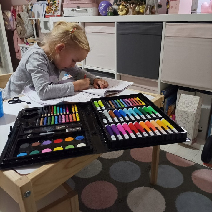 Набір для малювання з 86 елементами у валізі: олівці та фломастери Maaleo (9173) Нововолинськ - фото 8