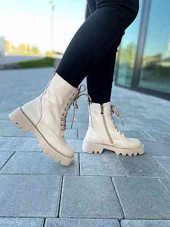 Egga Черевики жіночі EGGA -118 бежеві (весна-осінь, шкіра натуральна) (4812) 37р.39р.40р. 40 Коломия