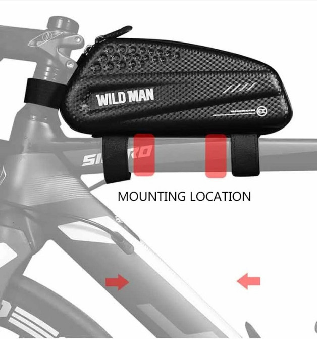 Велосипедна сумка на раму B-Soul чорна Бровари - фото 2