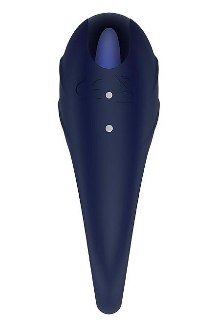 Гламурне вібраційне кільце для пеніса Dream Toys Glam синє Sex Aura Київ - фото 4