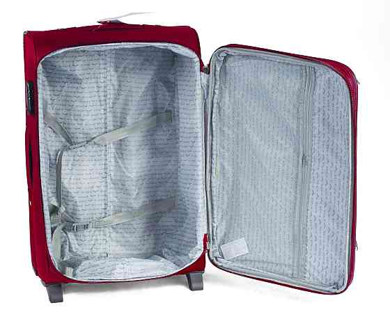 Валіза тканинна WINGS 1701 середня 64 см бордова 2 колеса Київ