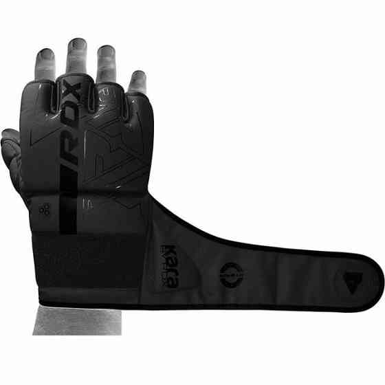 Рукавиці для ММА RDX F6 KARA Matte Black XL (капа у комплекті) Каменское