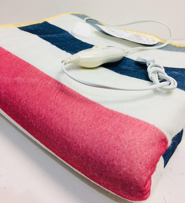 Электропростынь с сумкой электрическое одеяло 150 * 160 разноцветные полоски ART-7420 (18 шт/ящ) Одесса - изображение 1