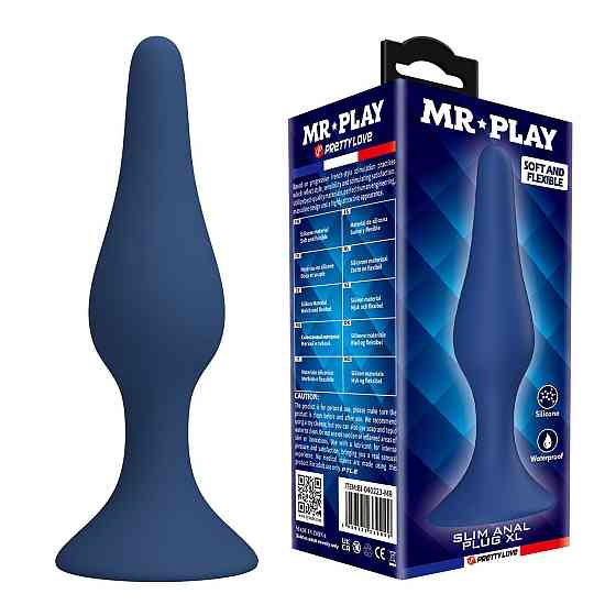 Анальна пробка MR.PLAY - Slim Anal Plug XL, BI-040223-MR Sex Aura Київ