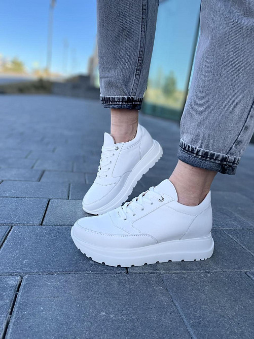 Masis Кросівки жіночі MASIS 9077 білі (весна-осінь, шкіра натуральна) (4996) Коломыя - изображение 3