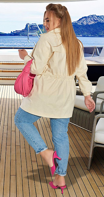 Лляна парка на підкладі (50) Київ - фото 3