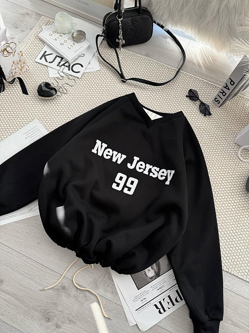 Унисекс базовый стильный свитшот трехнить на флисе Одесса - изображение 2