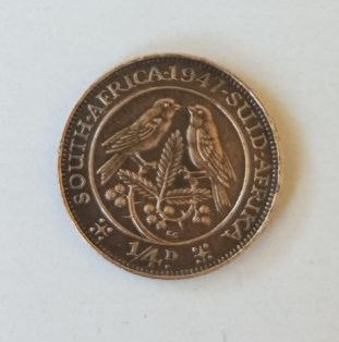 Британська Південна Африка (ПАР) 1/4 пенні 1947 року (Д) Полтава - фото 1