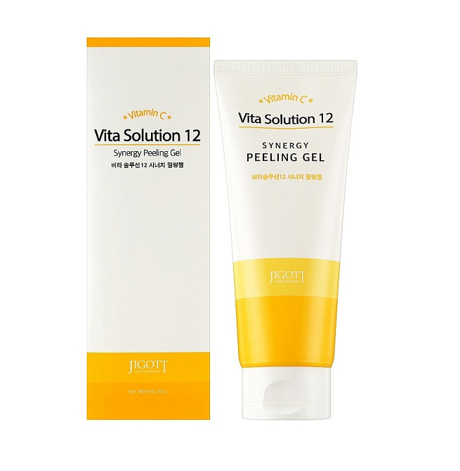Оздоровлюючий пілінг-гель Vita Solution 12 Synergy Peeling Gel Jigott 180 мл Київ - фото 2