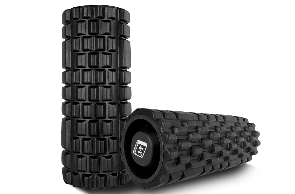 EasyFit Масажний ролик EasyFit Grid Roller 33 см v.1.1 міцний масажер (чорний) Коломыя - изображение 3