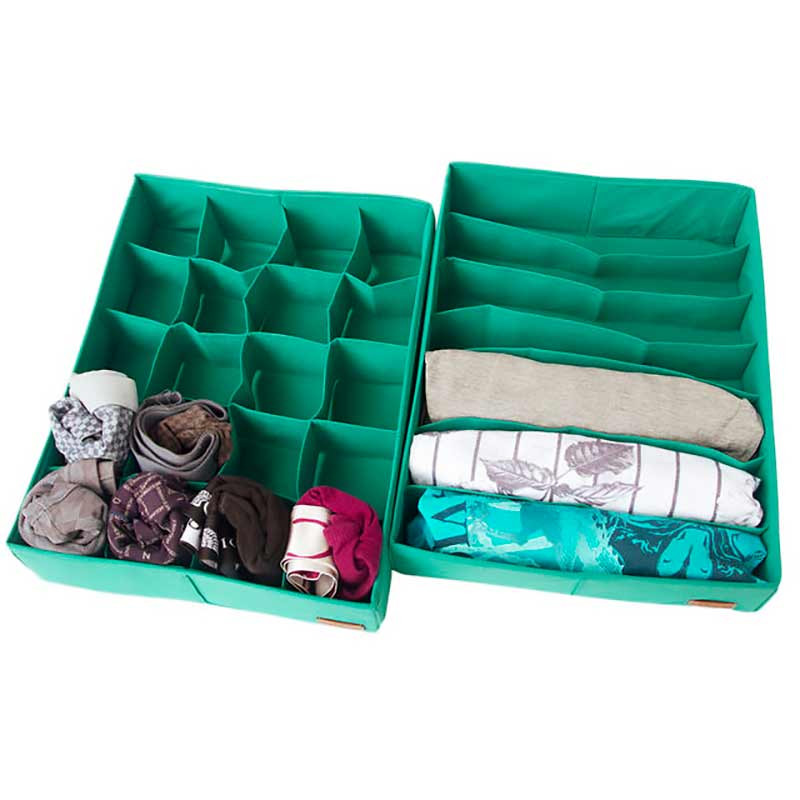 Набір органайзерів для нижньої білизни 2 шт Lzr002 (Лазур) Суми - фото 1