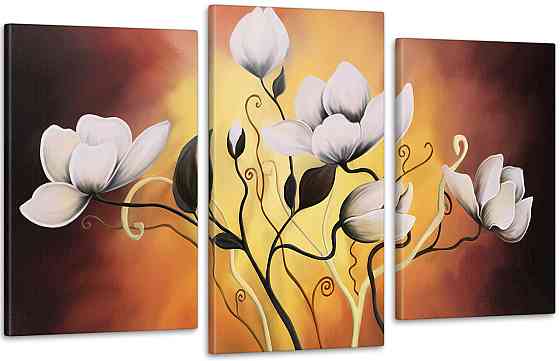 Модульна картина Квіти Абстракція Art-234_3 Київ