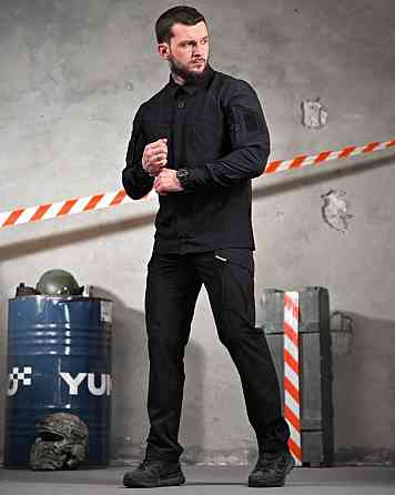 Літній міський тактичний костюм URBAN чорний поліція ПП7691 Одеса