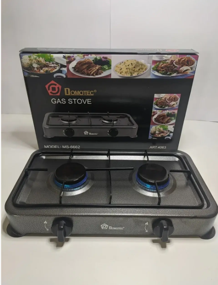 Настільна газова плита DOMOTEC MS-6602  2 конфорки 6845 від балонного газу бутан G30 (LPG) Одеса - фото 3