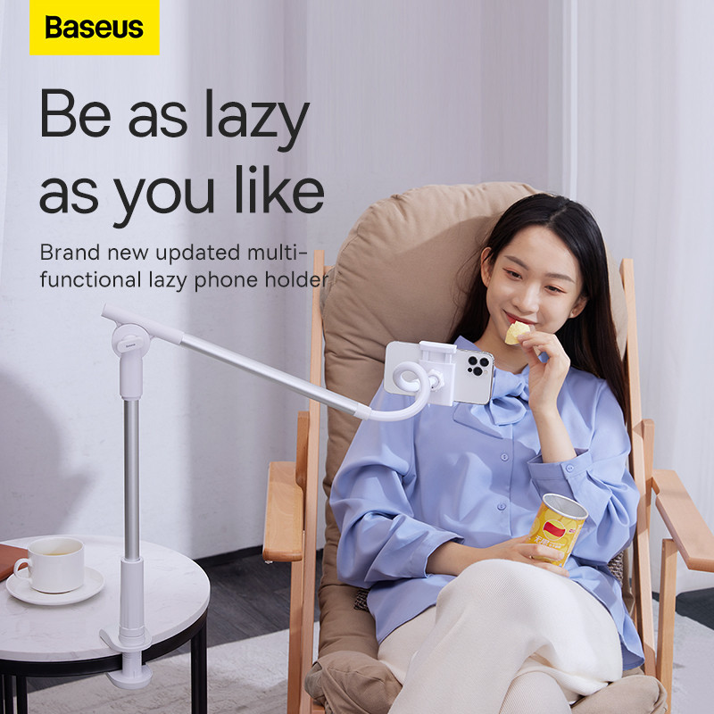 Держатель для телефона Baseus Unlimited adjustment lazy phone holder silver Одесса - изображение 8
