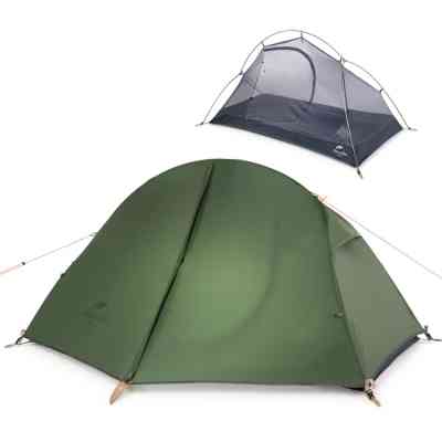 Намет Naturehike одномісний з футпринтом Cycling 1 NH18A095-D зелений (6927595735671) Вінниця