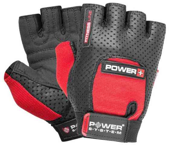 Рукавички для фітнесу Power System PS-2500 Power Plus Black/Red M Каменское