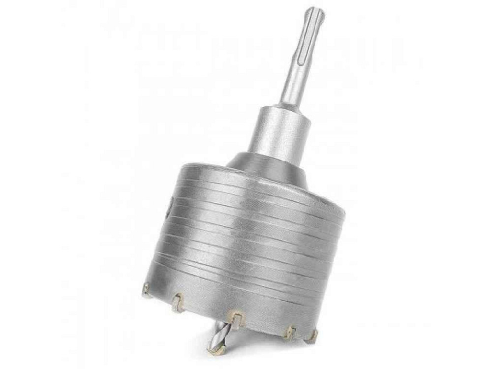 Комплект: свердла корончаті 80ммПерехідник SDS Plus 100мм SD-7080 ТМ INTERTOOL Solmir Київ - фото 1