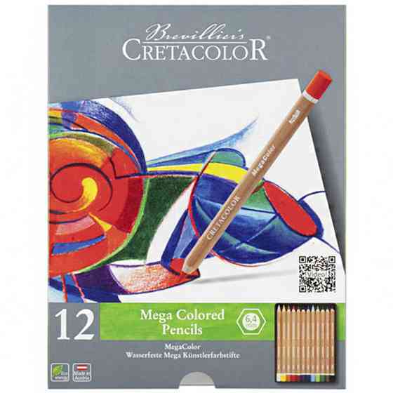 Набор цветных карандашей MegaColor 12шт Cretacolor Киев