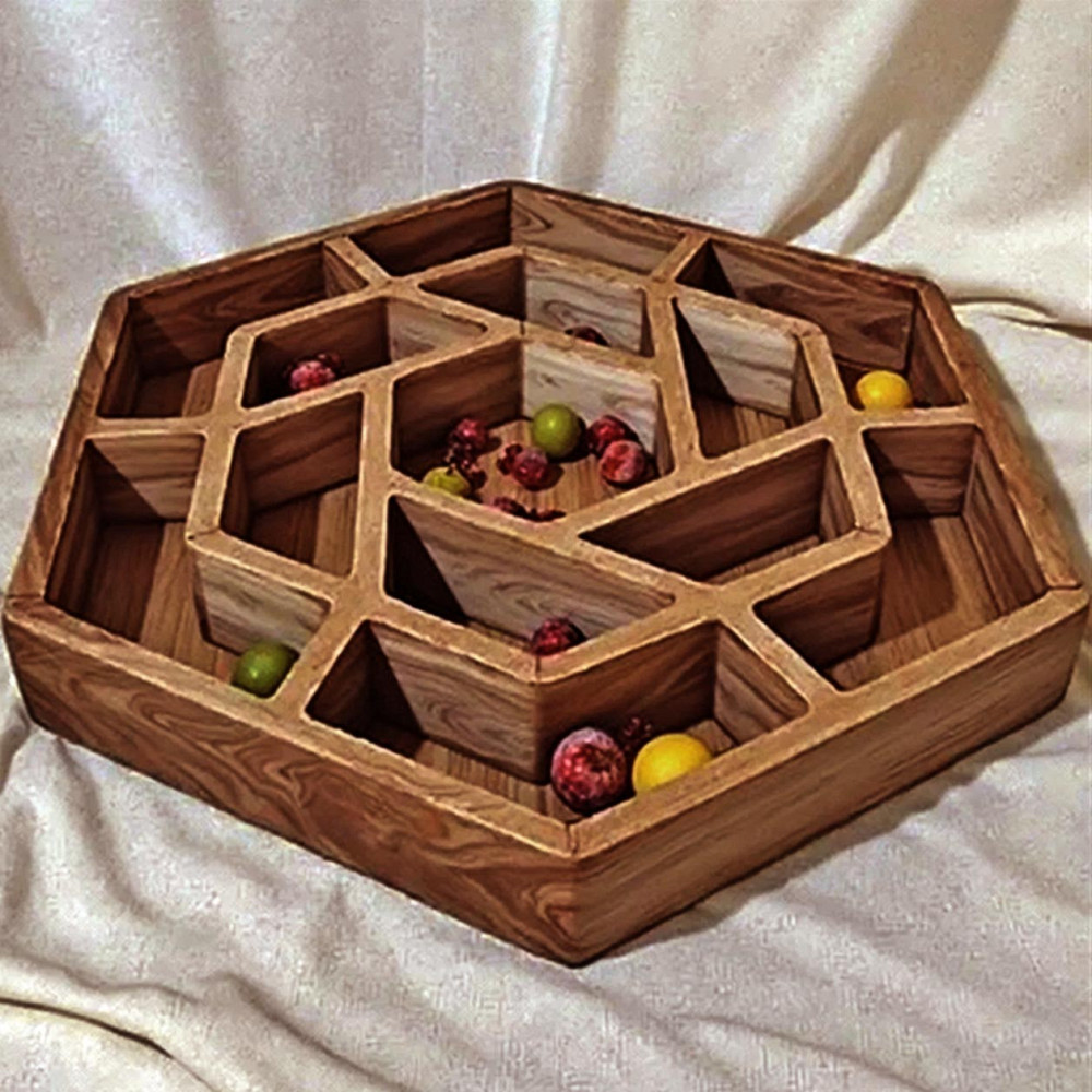 Менажниця дерев'яна "Тостада" шафран Миколаїв - фото 1