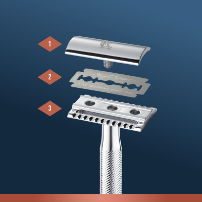 Бритва Gillette King C. Безпечна з 5 змінними лезами (7702018590148) Вінниця - фото 5