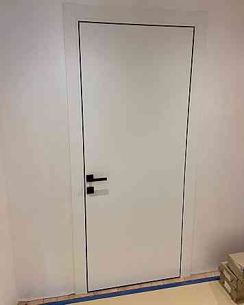 Двери экошпон, Полотно, серия PLATO (PLATO 01с) Светло-серый Киев