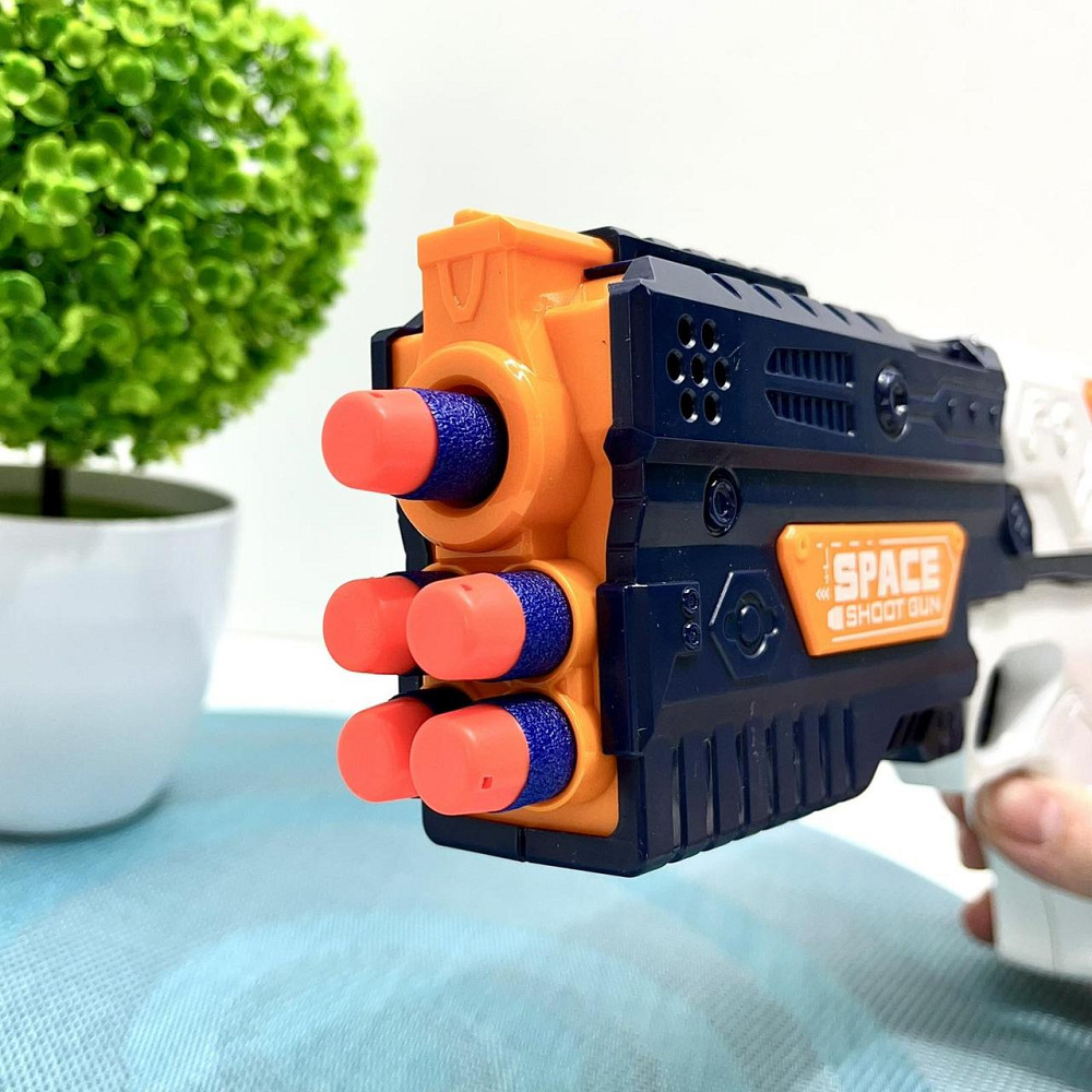 Пістолет помповий 10 м'яких патронів 23см (838B) Чернігів - фото 4