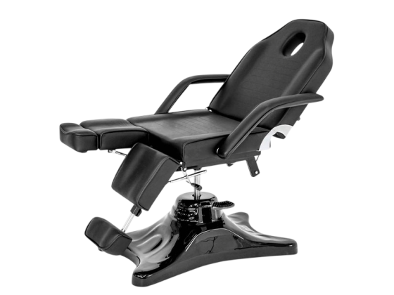 Кушетка педикюрна модель CH-234-1, з гідравлічним регулюванням висоти Чорний Київ