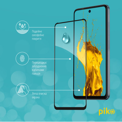 Стекло защитное Piko Full Glue Tecno Spark 20C Black (1283126589072) Винница - изображение 4