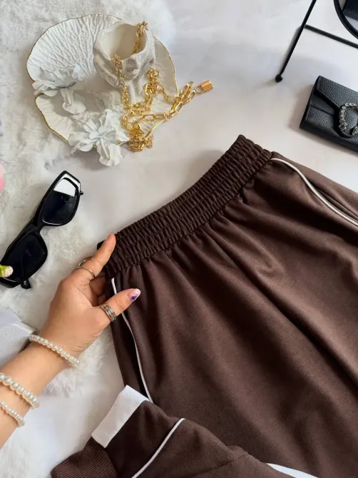 Жіночий спортивний костюм двонитка з блискавкою та регульованими штанами Одеса - фото 7