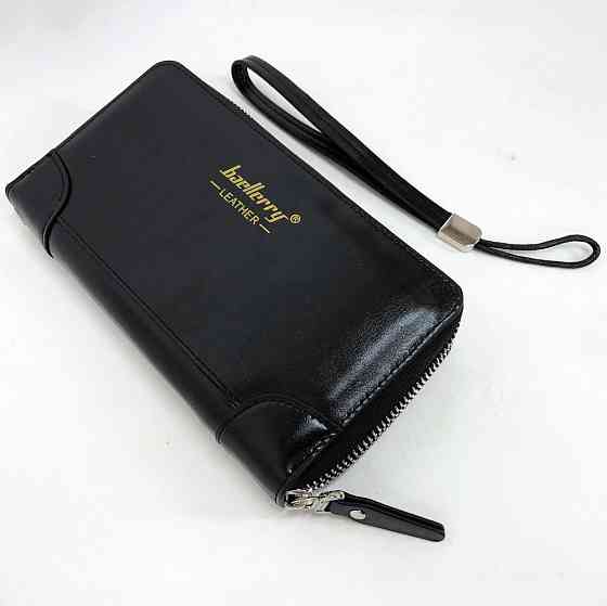 Кошелек для кредиток Baellerry leather black, Кошелек с отделом для фото мужской карточек FI-71 Киев