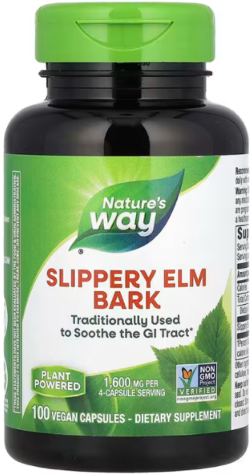 Скользкий вяз Natures Way Slippery Elm Bark 100 капс Киев - изображение 1