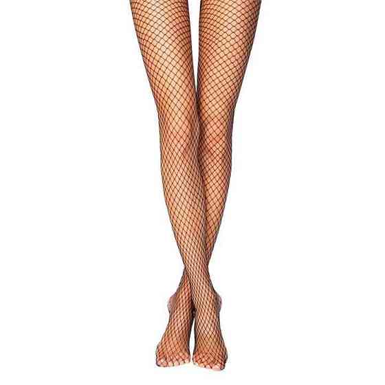 Колготи в дрібну сітку - Чорний - S/M/L/XL - Еротична білизна Вінниця