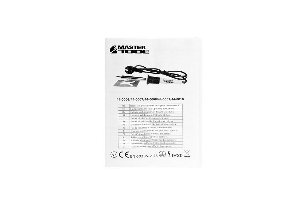 MASTERTOOL Паяльник електричний MASTERTOOL 30 Вт 220V/50Hz 280°С 44-0006 Коломыя - изображение 3
