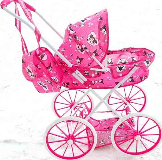 Тележка для кукол металлическая основа, дополнительная корзина, Большие колеса 25см. Харьков