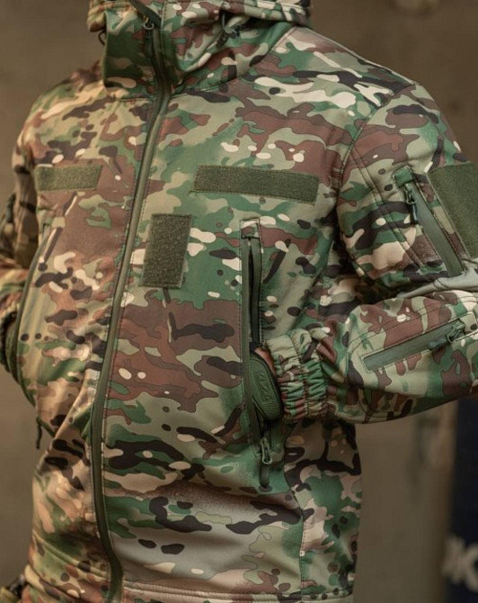 Демисезонный тактический костюм Cофтшел Softshell Rocket НП4862 (Мультикам) XXL Винница - изображение 9