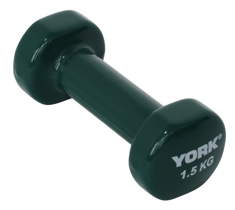 Гантелі для фітнесу вінілові круглі York Fitness 2х1,5кг зелений Киев - изображение 3