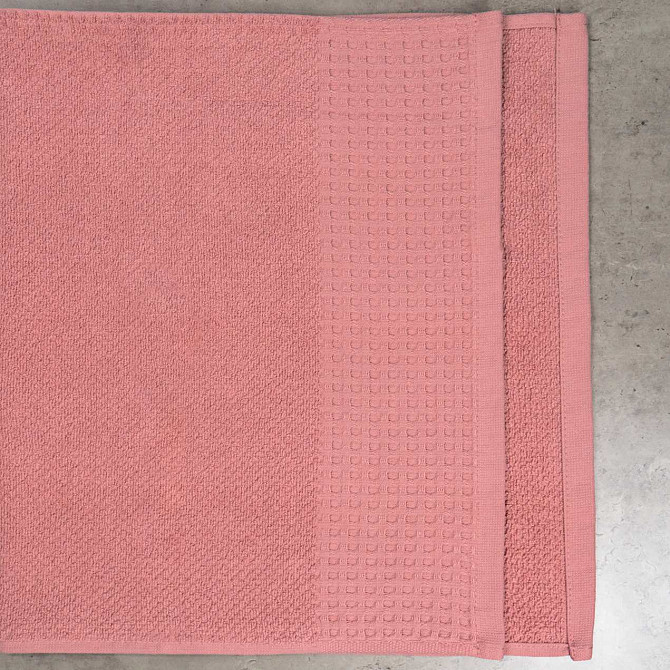 Рушник махровий Вафельний Бордюр GM Textile 40х70см 500г/м2 (Пудра) Суми - фото 2
