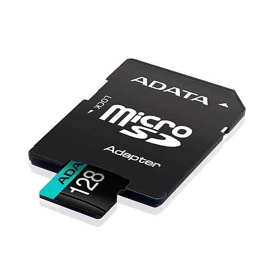 microSDXC (UHS-1 U3) A-DATA Premier Pro 128Gb Class 10 V30S A2 (R-100Mb/s W85Mb/s) (adapter SD) Київ