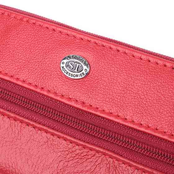 Оригинальная ключница из натуральной кожи ST Leather 22509 Красный Киев