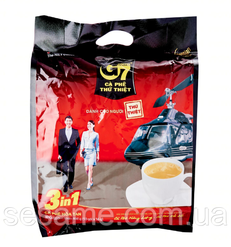 В'єтнамська кава 3в1 з цукром і вершками G7 Trung Nguen 50шт*16 грам (В'єтнам) Харків - фото 2