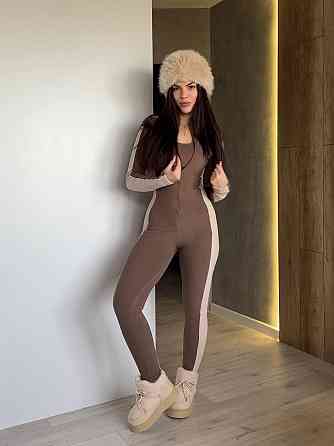 Жіночий теплий термо костюм: комбінезон і топ трикотаж пума Моко, 42/44 Одеса