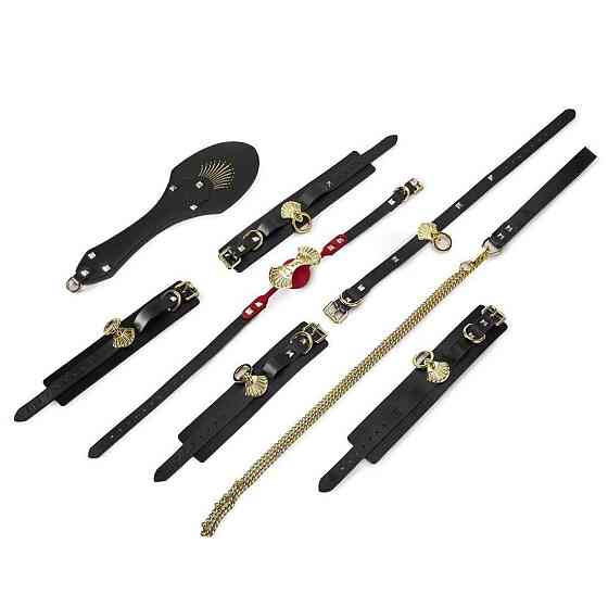Розкішний набір для BDSM Zalo Bondage Play Kit, 10 аксесуарів у кейсі, шкіра, кристал Swarovski Sex Aura Київ