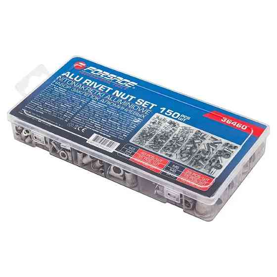 Заклёпки резьбовые алюминиевые 150шт M3-M10 FORSAGE F-36460 Одесса