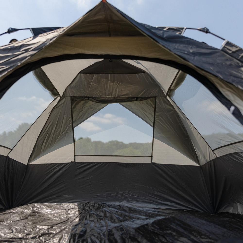 Lugi Намет автоматичний тримісний 2 на 2 (м) кемпінговий туристичний LU-016B Чорний Киев - изображение 9