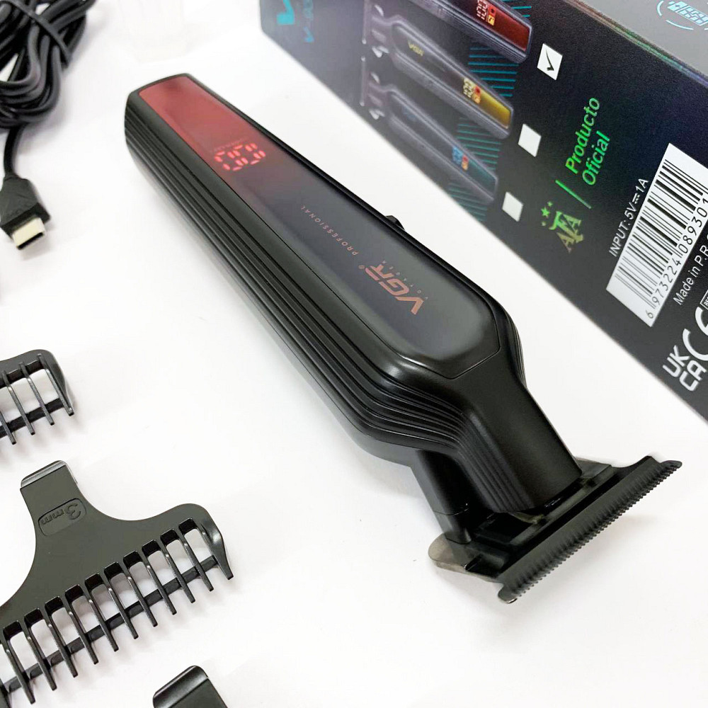 Професійна окантовочна машинка для стрижки волосся, Акумуляторний універсальний тример для стрижки DF-42 Львів - фото 10