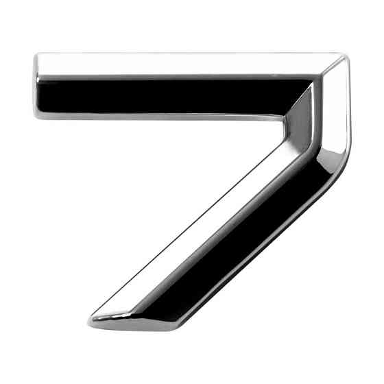 Наклейка 3 см (грань) Цифра 7 Київ