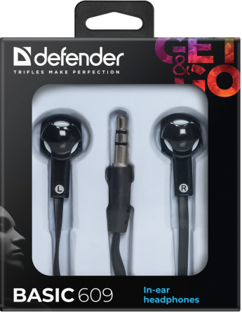 Навушники Defender Basic-609 Black/White (63609) (6232795) Київ