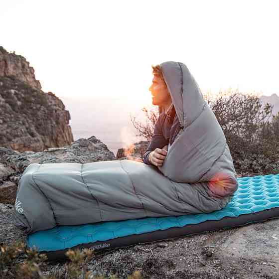 Спальний мішок з капюшоном Naturehike MS100 CNK2350WS023 лівий, сірий Київ